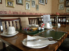 Enjoy breakfast in one of our traditional dining rooms. dining room at The Malthouse, Alton.