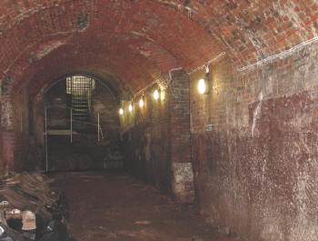 The Malthouse malting cellars during stabilisation work.