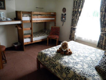 The African Room - a family room at The Malthouse near Alton Towers. Bed and breakfast accommodation with all the comforts of home for couples and families.